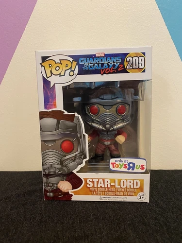 Funko Pop Marvel Star-Lord#209 Toys R Us Guardians of The Galaxy Vol 2 Vaulted!