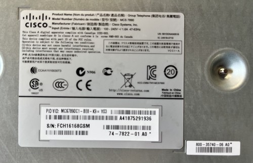 Cisco MCS 7890 MCS7890C1-BE8-K9 Business Unified Communication FOR PARTS - Picture 13 of 17