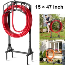 Garden Hose Holder Freestanding Heavy Duty Water Hose Holder Metal Hose Stand