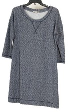 Gap Women’s Dress Medium Tall Blue Shift 3/4 Sleeve Knit Pullover 