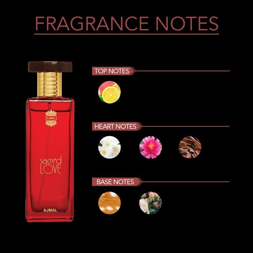 Ajmal Sacred Love Edp 50Ml Scent Spray Floral Perfume Gift For Women - Picture 3 of 5