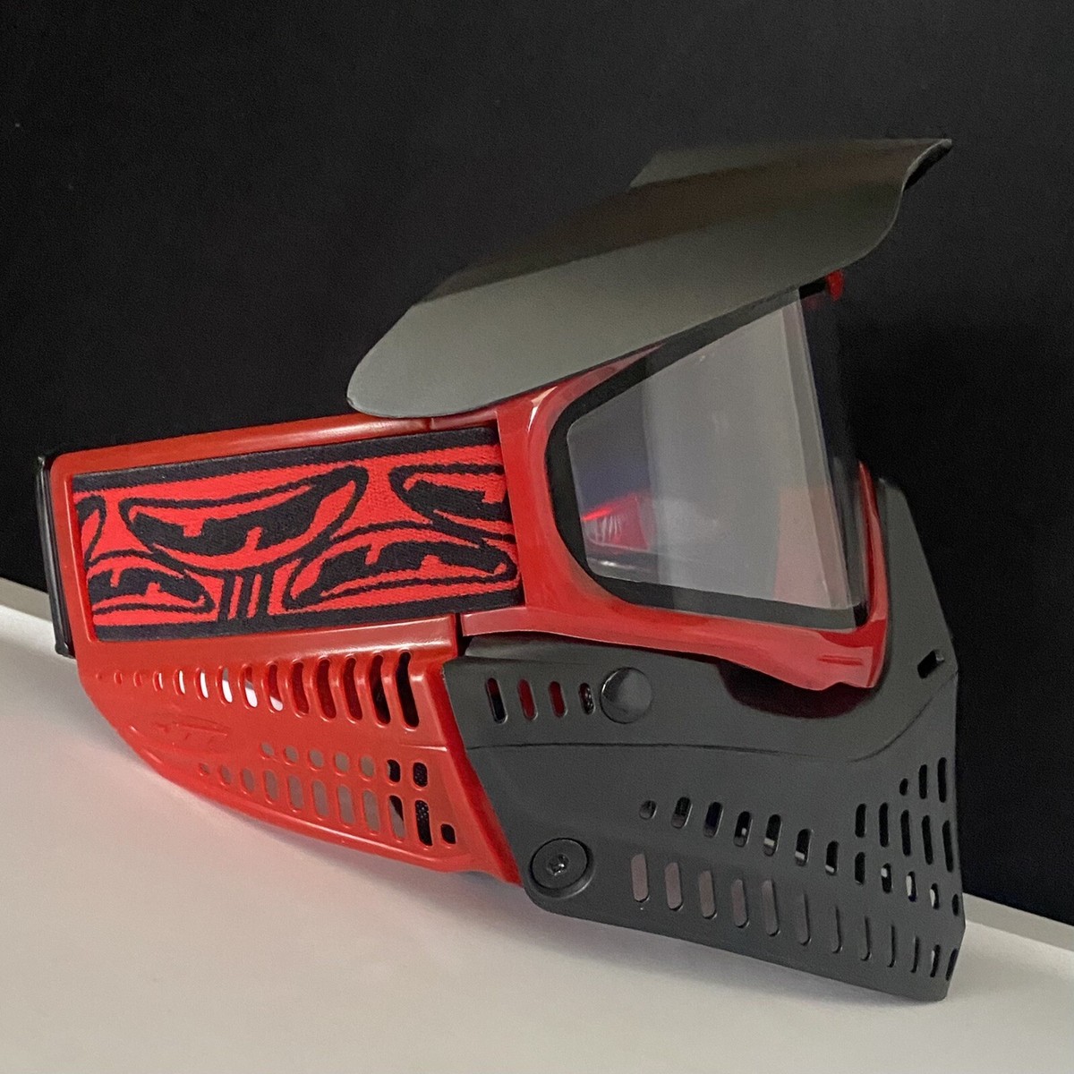 NEW JT Proflex ICE Red Black Translucent Paintball Mask Goggle