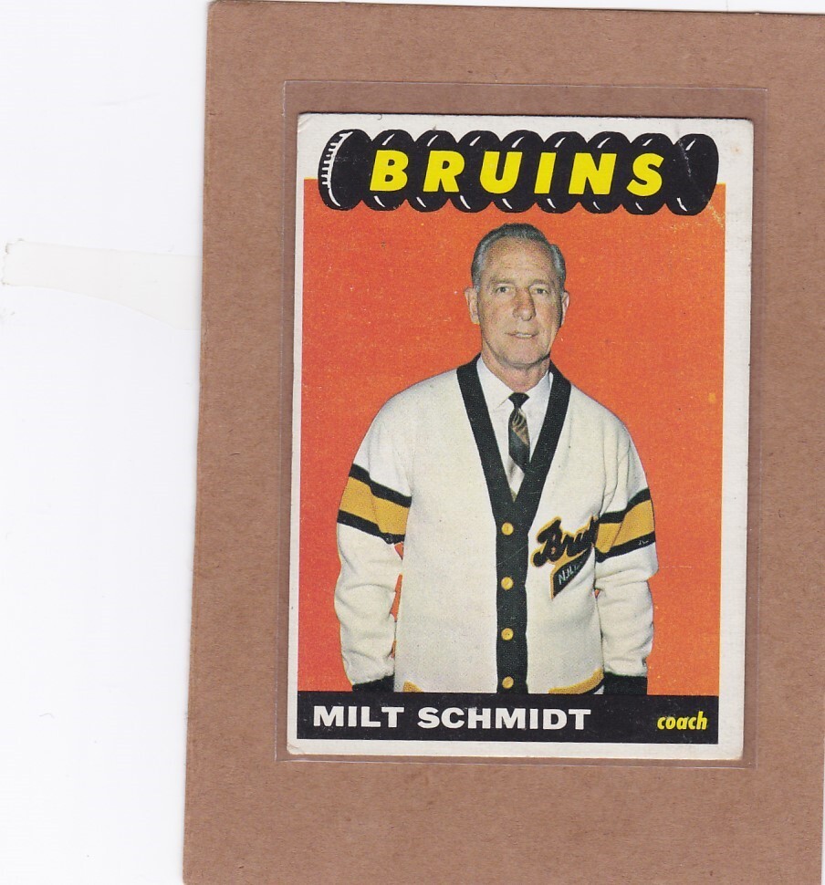1965-66 TOPPS HOCKEY MILT SCHMIDT #96 BRUINS VG/VGEX *A31733