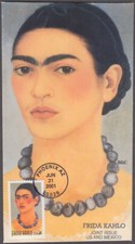USA # 3509.3 FDC FRIDA KAHLO, FAMOSO ARTISTA MESSICANO NATO da PADRE EBREO TEDESCO