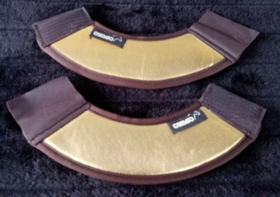 Catago Hufglocken Neopren Gold / Metallic Gr. XS Shetty / Shetland Springglocken - Bild 3 von 4