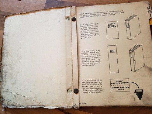 John Deere JD570 Motor Grader Technical Manual TM-1001 Aug. 77 - Picture 2 of 10