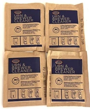 Urnex Coffee Maker Espresso Cleaner Descaler 4 pks Breville Bunn Keurig WORKS!!!