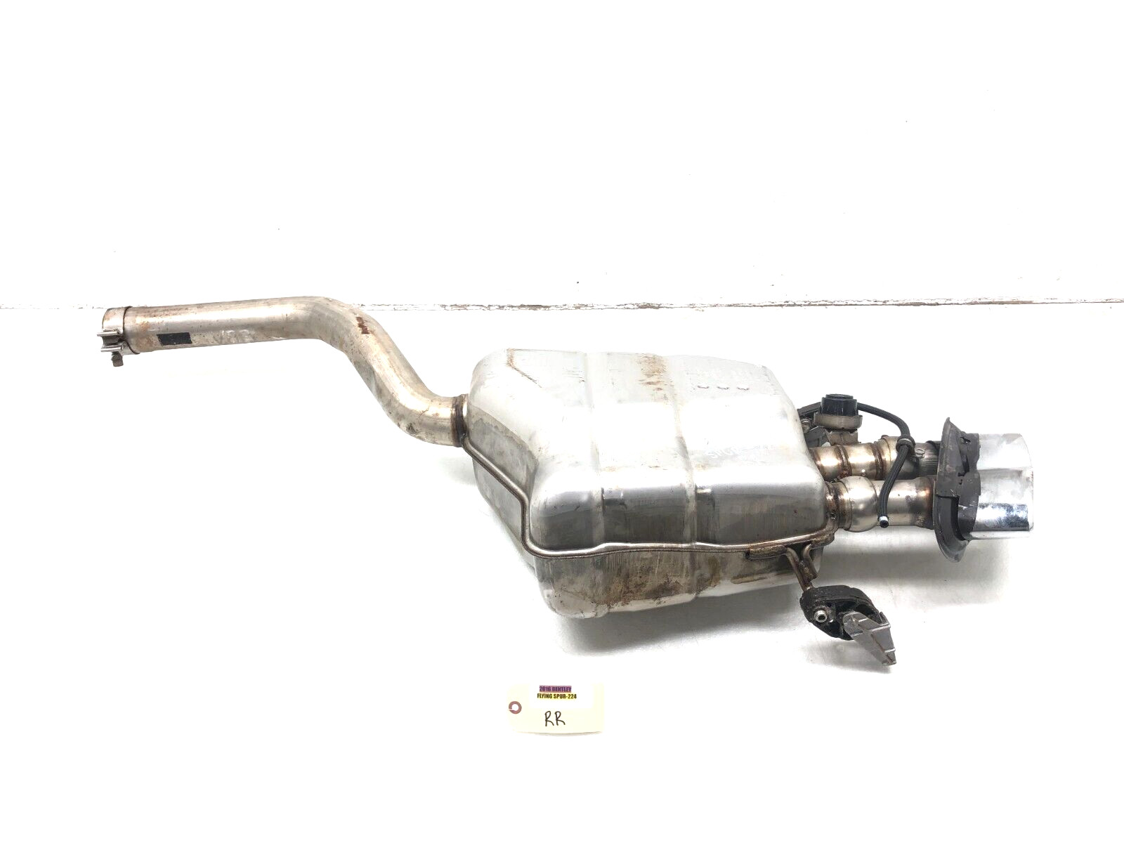 2014-2018 BENTLEY FLYING SPUR 4.0L V8 RIGHT PASS REAR EXHAUST MUFFLER PIPE OEM.