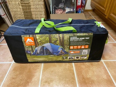 Ozark Trail 10 Person Modified Dome Tent with Screen Porch Camping
