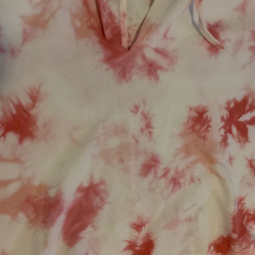 Splendid Collection Womens Tie Dye Crop Hoodie Long Sleeve Drawstring Medium - Picture 2 of 7