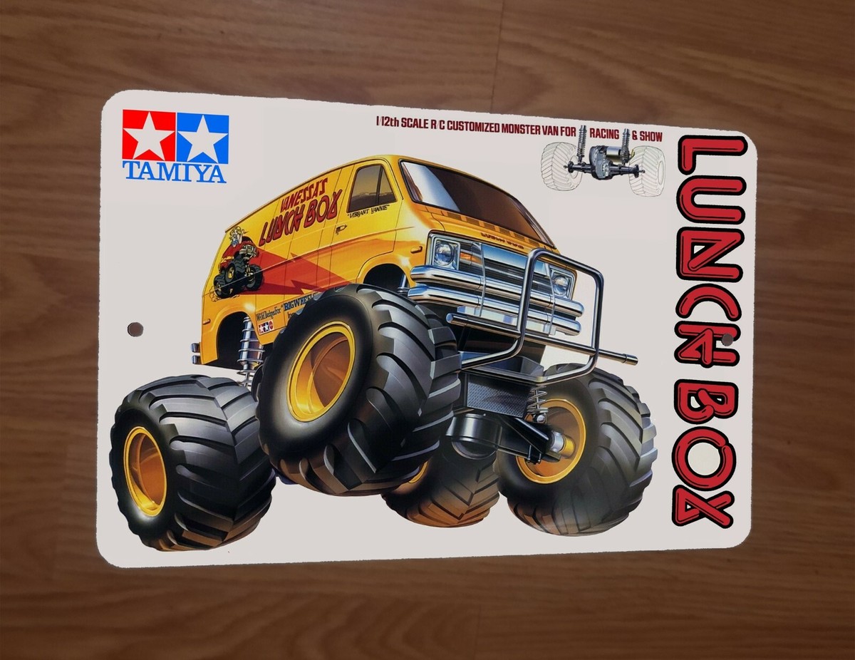 Lunchbox RC Remote Control Car Monster Van Box Art 8x12 Metal Wall