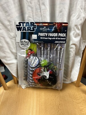 STAR WARS 48 PIECE PARTY FAVOR  PACK KIT 2012 Unopened Hallmark Bags Whistles