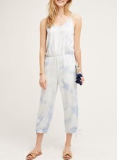 ANTHROPOLOGIE Marrakech Ebre Dyed Cropped Jumpsuit NwT Medium