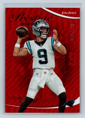 2023 Prestige XTRA POINTS Premium Red 350/399 #45 Matt Corral Carolina Panthers