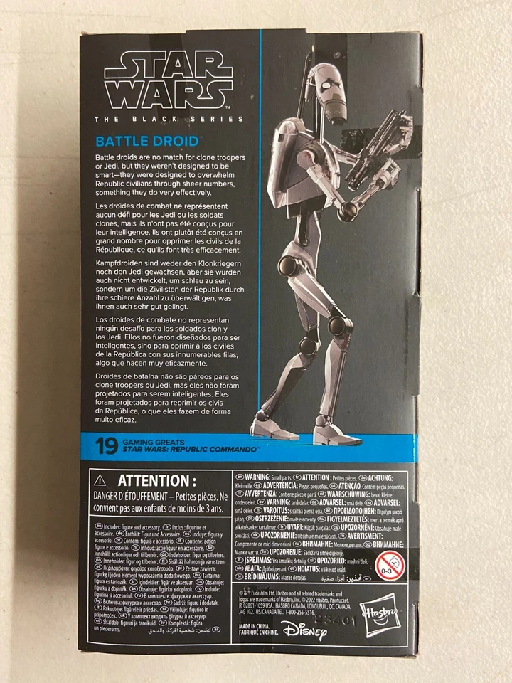 Figura Star Wars Black Series 6" Republic Commando Battle Droid Exclusivo Foto 2 de 4