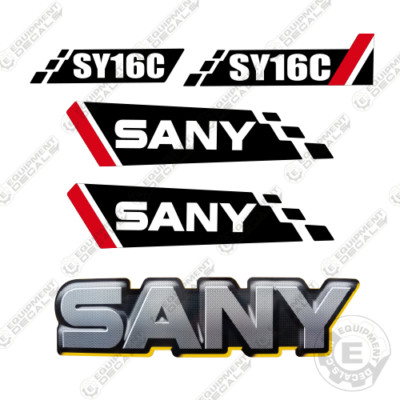 Fits Sany SY16C Mini Excavator Decal Kit