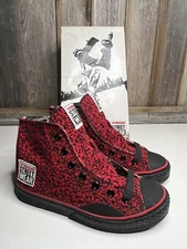 Vintage RARE Red Vision Street Wear Skate HiTop Shoes Size 4 NOS NIB NEW 87