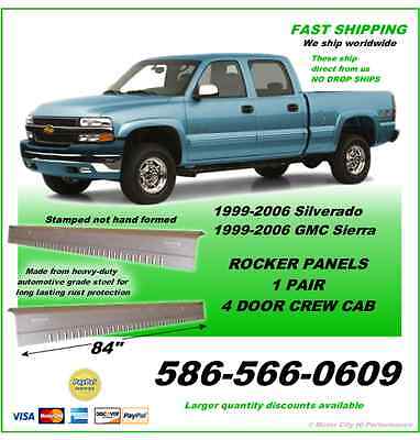 Rocker Panels 1999-2006 Chevy Silverado Regular Cab Die Stamped