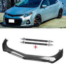 For 14-16 Toyota Corolla Type Front Bumper Lip Spoiler Splitter Carbon Fiber Bod