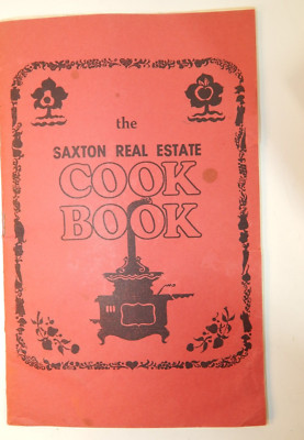 The Saxon Real Estate Cook Book booklet Columbus, Ohio W. Broad Vintage 1980s