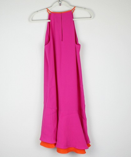 NWT Diane von Furstenberg Colorblock Ruffle Dress | Party & Summer Chic, size 6 - Picture 4 of 12