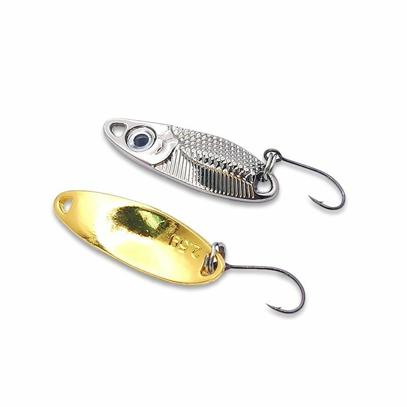 5Pcs 2.5g3.5g5g Trout Spoons Bass Fishing vib Pesca Micro Metal