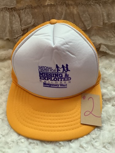 Vtg National center for Missing Exploited Children trucker baseball cap hat #2 - Picture 9 of 9