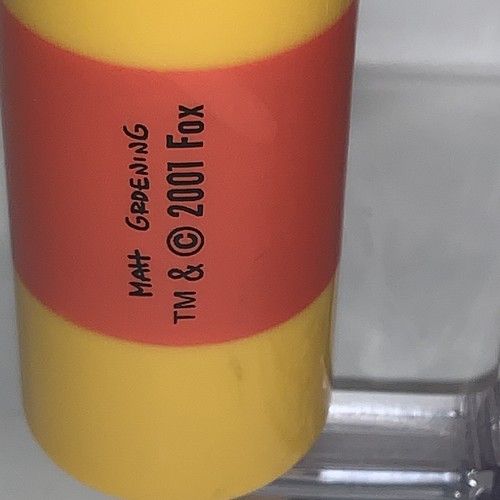 THE SIMPSONS PLASTIC MUG DUFF BEER D’OH HOMER SIMPSON MATT GROENING FOX - Picture 7 of 15