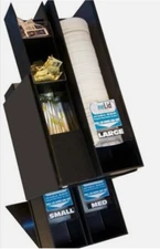 Cup Lid Condement Dispenser Stand Small Medium Large Lid Vertical Organizer