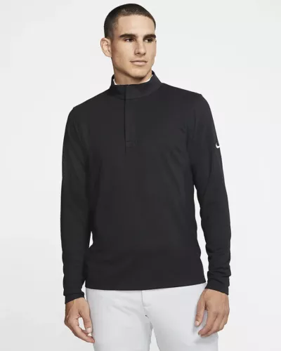 Nike Men's Dri-Fit Victory Half Zip Pullover Black BV0398-010 