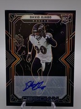 David Ojabo 2022 Panini Obsidian Signed Auto Rookie RC 63/99 Baltimore Ravens