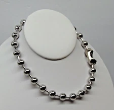 Large 10mm Stainless Steel Ball Chain Necklace Choker ~ Biker Goth Grunge Urban