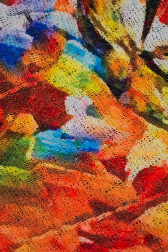 Leichter Schal Damen Viskose Bunt Frühling Weich Baumwolle XXL Künstler-Motiv - Bild 124 von 244