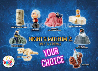 McDonald's 2009 NIGHT AT THE MUSEUM Battle SMITHSONIAN History YOUR Toy