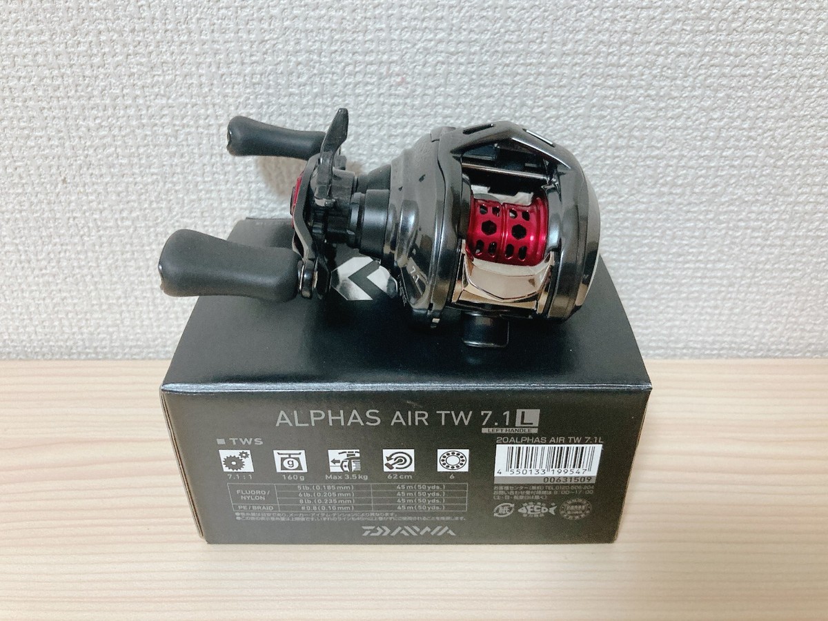 Daiwa Baitcasting Reel 20 Alphas AIR TW 7.1L Left 7.1:1 Fishing 