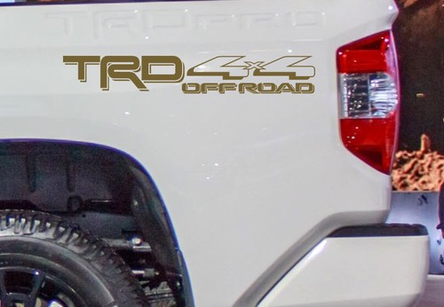 4X4 TRD Off Road Vinyl Decal for Toyota Tacoma Tundra Truck bedside 2 Decals - Foto 17 di 38