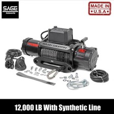 12000lb Synthetic Line Winch With Warranty