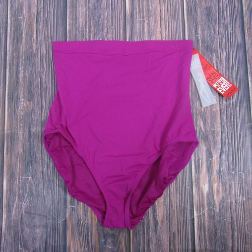 SPANX NEW NWT Womens 16 Purple Berry 1366 Core Pull On High Rise Bottom Swim - Picture 2 of 6