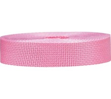 Lightweight Polypropylene Webbing Poly Strapping Pink 50 yards New