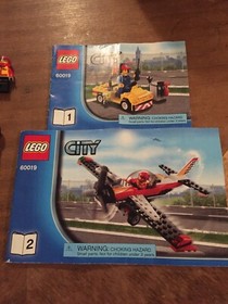 LEGO- CITY- STUNT PLANE- 60019- 100% COMPLETE