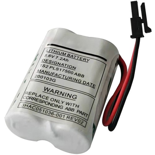 6Pcs 3.6V 3HAC051036-001 7200mAh Battery Power for ABB Robot IRB12 with PLug - Picture 2 of 5