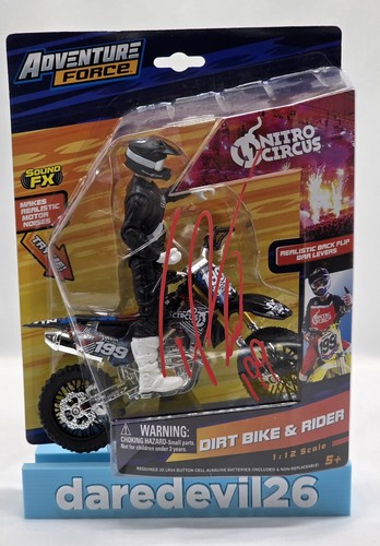 2018 Travis Pastrana signed ADVENTURE FORCE Nitro Circus 1/12 Dirt Bike & Rider - Bild 1 von 10