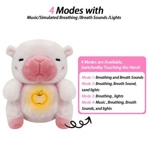 4 MODES Original Sleeping Time Baby Breathing Anxiety Relief Capybara Sensory... - Picture 7 of 56