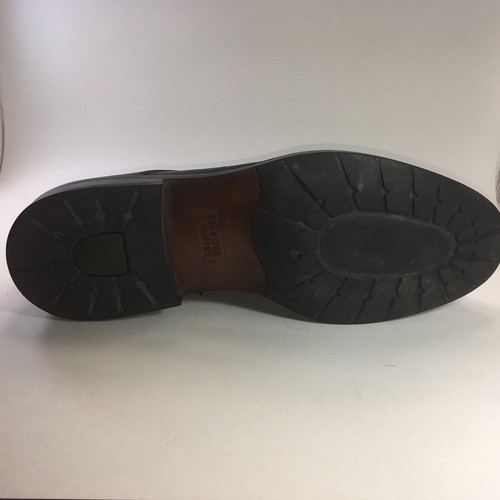 Zapatos Oxford Derby con cordones para hombre Johnston & Murphy talla 12N marrón punta dividida Italia - Imagen 10 de 12