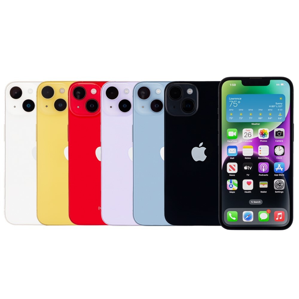 Apple iPhone 14 128GB Factory Unlocked AT&T T-Mobile Verizon Fair Condition