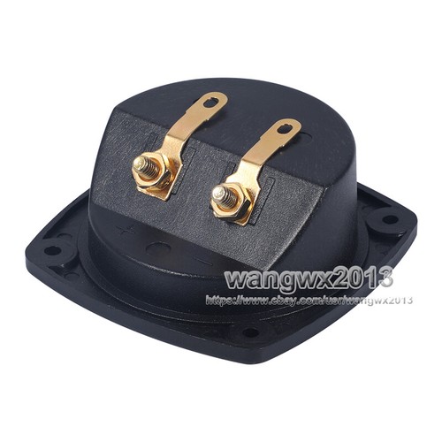 2pcs 65x65mm 2 Way Speaker Junction Box Copper Wiring Terminal Binding Post - Picture 7 of 16