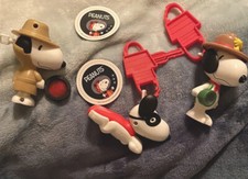 McDonald's Happy Meal Peanuts Snoopy Toys Lot Of 3 Snoopy Figures