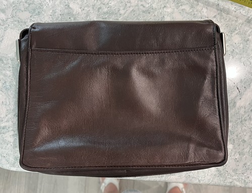 Amber Stone Leather Vintage Crossbody Purse - Picture 17 of 18