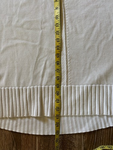 Biesen weiß 100% Baumwolle Pullover Segelboot Pulli Größe S - Bild 11 von 11
