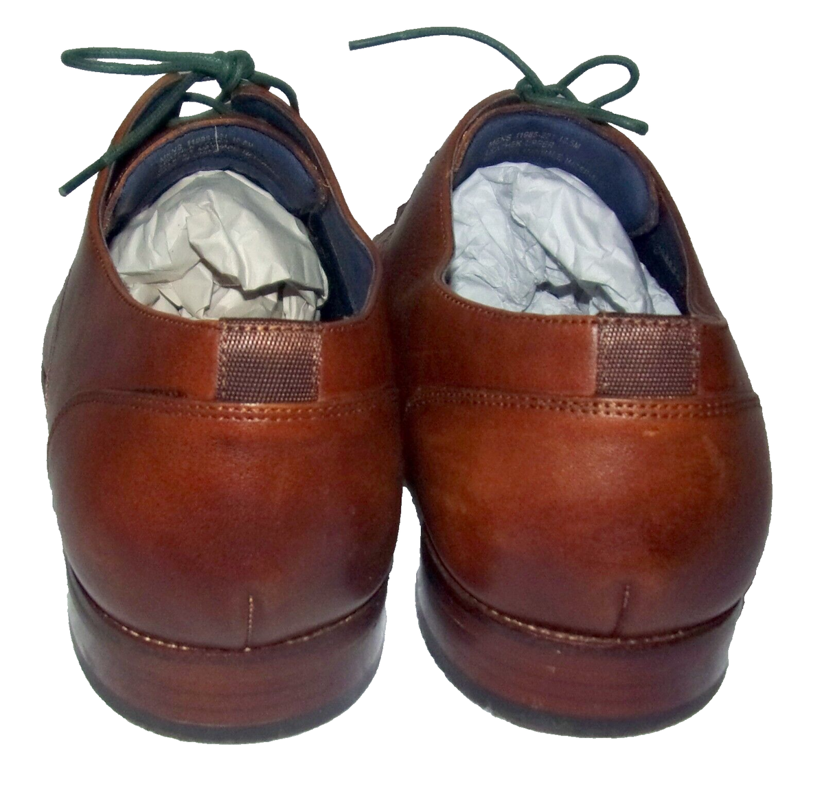 EUC Florsheim Men\'s Fermo Cognac Leather Plain Toe Oxford Dress Shoes, Sz 9.5 Florsheim Roseto Luxe Leather Plain Toe Oxfords, Cognac  main image 2